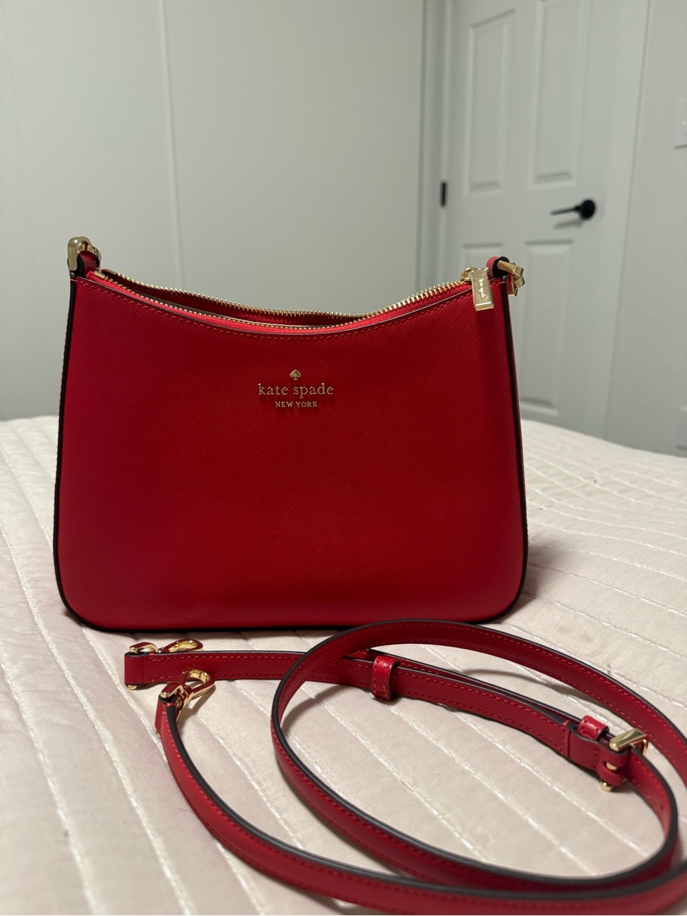 Kate Spade Madison Convertible Shoulder Bag with Gold Hardware
